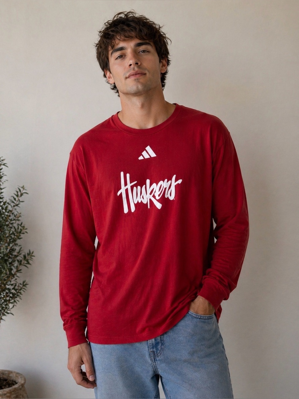 Adidas Bold Red Crew Neck TeeSize XXL